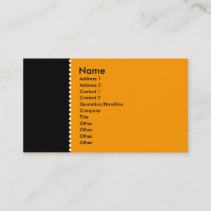 Two Tone - Dotted Line Business Card