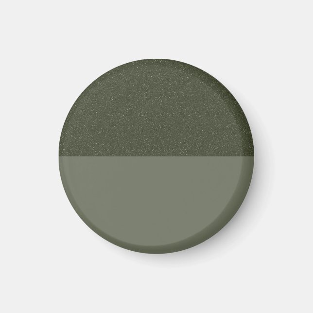 Two-Tone Earthy Green Magnet – Customisable (Front)