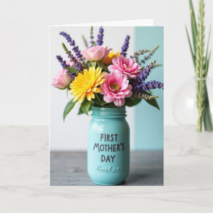 Two Tone Floral Card