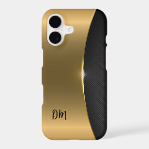 Two Tone Gold Black Monogram