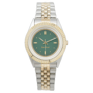 Two-Tone Gold & Silver Luxury Watch