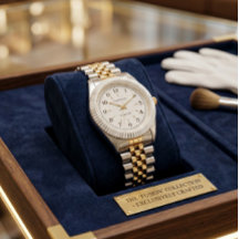 Two-Tone Gold & Silver Watch | Fluted Bezel