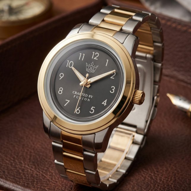 Two-Tone Gold & Silver Watch Numeral Dial  (Creator Uploaded)