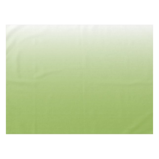 Two-tone gradient ombre greenery green tablecloth (Front (Horizontal))