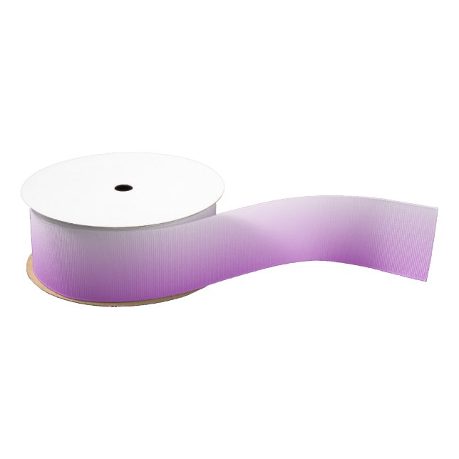 Two-tone gradient ombre lilac purple grosgrain ribbon (Spool)