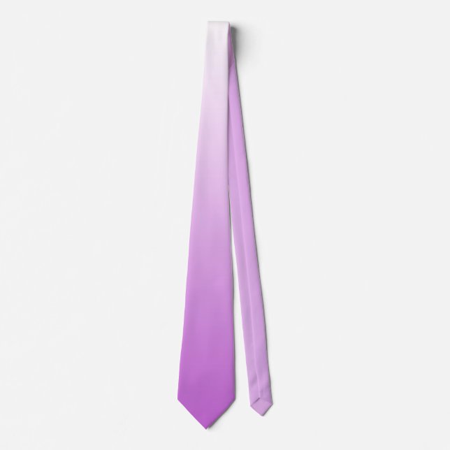 Two-tone gradient ombre lilac purple tie (Front)