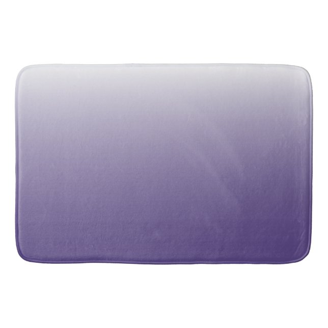 Two-tone gradient ombre Ultra Violet Bath Mat (Front)