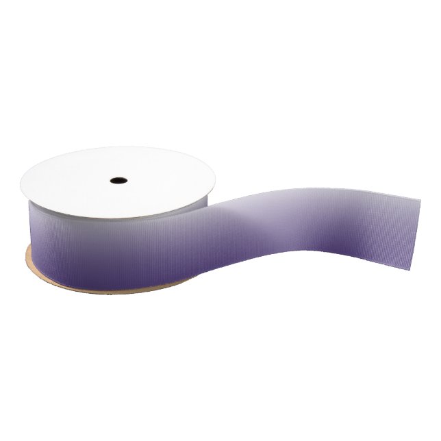 Two-tone gradient ombre Ultra Violet Grosgrain Ribbon (Spool)
