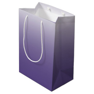 Two-tone gradient ombre Ultra Violet Medium Gift Bag