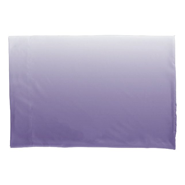 Two-tone gradient ombre Ultra Violet Pillowcase (Front)