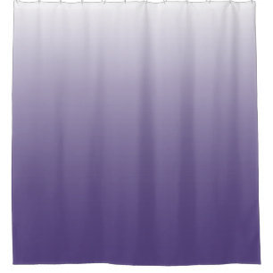 Two-tone gradient ombre Ultra Violet Shower Curtain