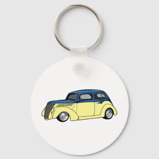 Two Tone Hot Rod Key Ring