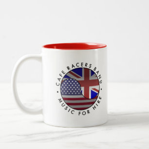 Two Tone Logo Mug w/Cafe Racers Band logos