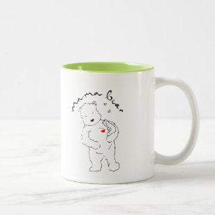 Two-tone Mama Bear coffee mug. Mug