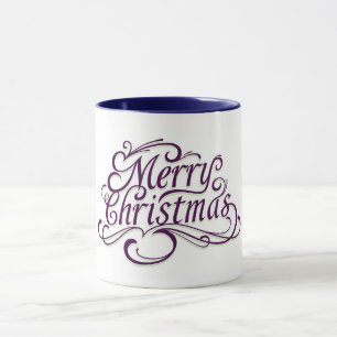 Two Tone Merry Christmas Mug