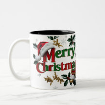 Two-Tone Merry Christmas Mug – Festive Holiday