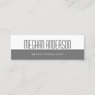Two Tone   Minimal Mini Business Card