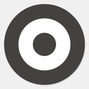 Two Tone Mod Round Sticker