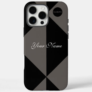 Two Tone Modern Graphic in Any Color HAMbyWG iPhone 16 Pro Max Case