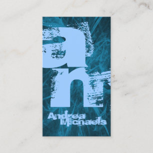 Two Tone Monogram Business Card