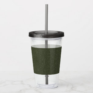Two-Tone Moss Green Acrylic Tumbler – Customisable