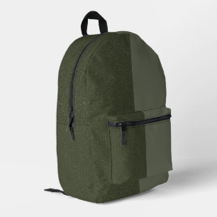 Two-Tone Moss Green Backpack – Custom Design