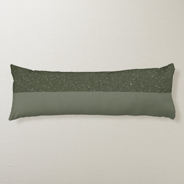 Two-Tone Moss Green Body Pillow – Customisable (Front)