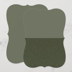Two-Tone Moss Green Bracket Card – Customisable