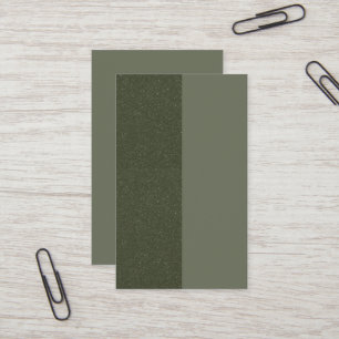 Two-Tone Moss Green Business Card – Customisable
