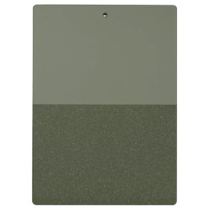 Two-Tone Moss Green Clipboard –Customisable Design