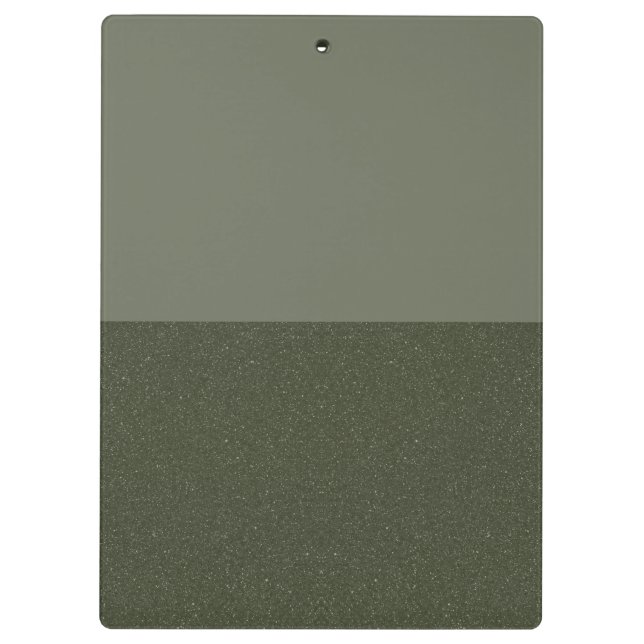 Two-Tone Moss Green Clipboard –Customisable Design (Back)