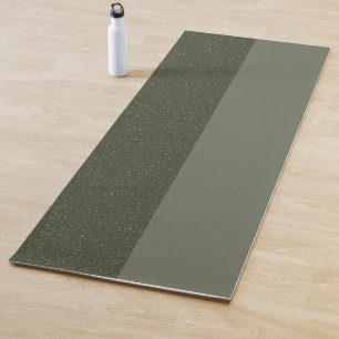 Two-Tone Moss Green Custom Yoga Mat