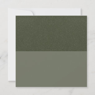 Two-Tone Moss Green Flat Card – Customisable