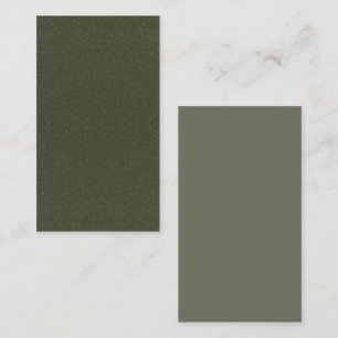 Two-Tone Moss Green Flat Note Card – Customizable