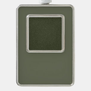 Two-Tone Moss Green Framed Ornament – Customisable
