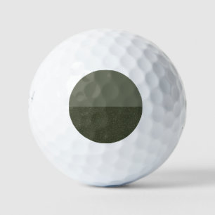 Two-Tone Moss Green Golf Balls – Customisable