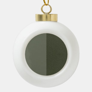 Two-Tone Moss Green Holiday Ornament – Customise
