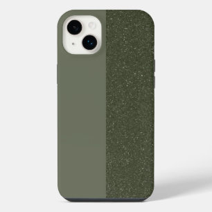 Two-Tone Moss Green iPhone 14 Plus Case (Custom)