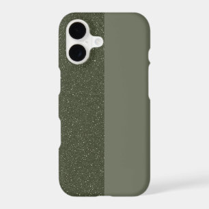 Two-Tone Moss Green iPhone X Case – Customisable