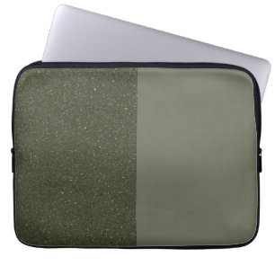 Two-Tone Moss Green Laptop Sleeve – Customisable