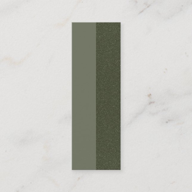 Two‐Tone Moss Green Loyalty Cards – Customisable (Front)