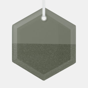 Two-Tone Moss Green Ornament – Customisable