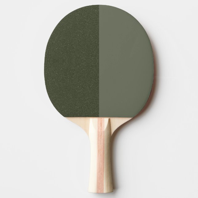 Two-Tone Moss Green Ping Pong Paddle – Customise (Front)