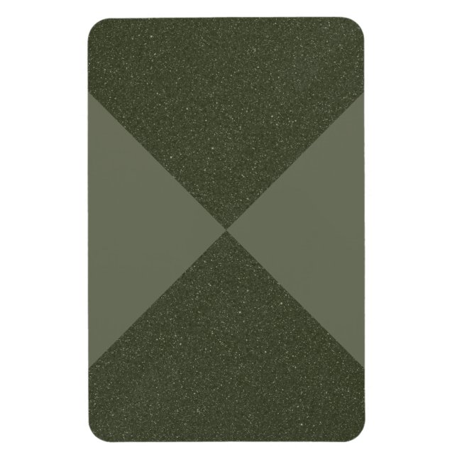 Two-Tone Moss Green Promo Magnet – Customisable (Vertical)