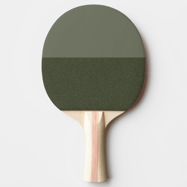 Two-Tone Moss Green Table Tennis Paddle - Custom (Front)
