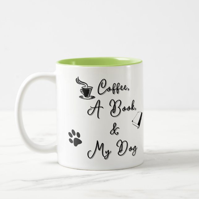 Two-tone Mug 11 oz (light green) (Left)