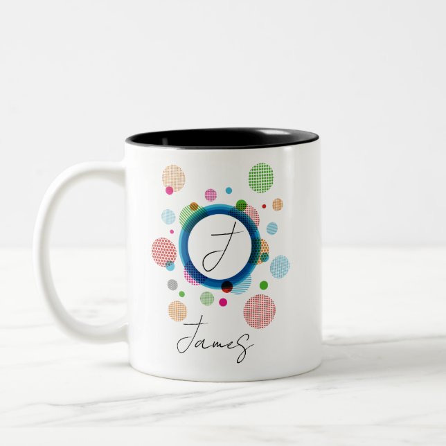 Two-Tone Mug, 15 oz Coffee Mug (Left)