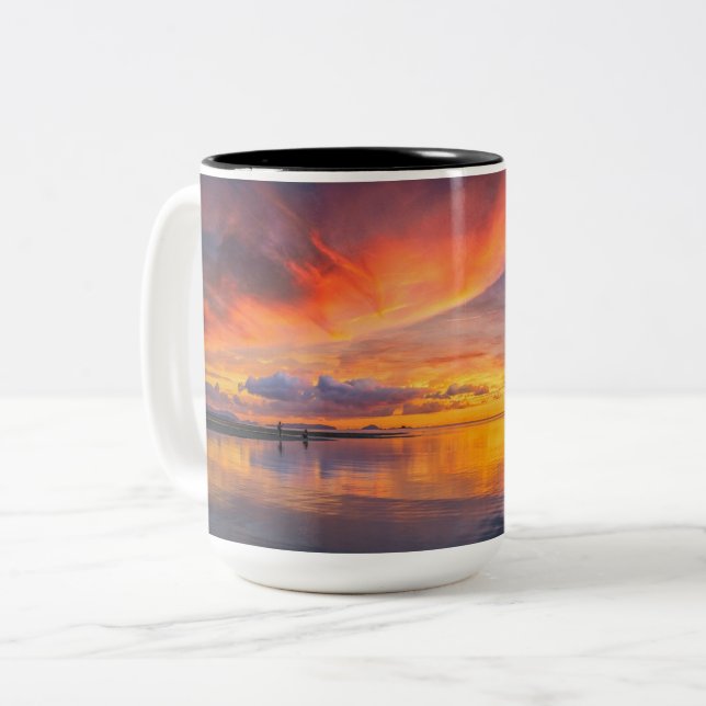 Two-Tone Mug, 15 oz Coffee Mug (Front Left)