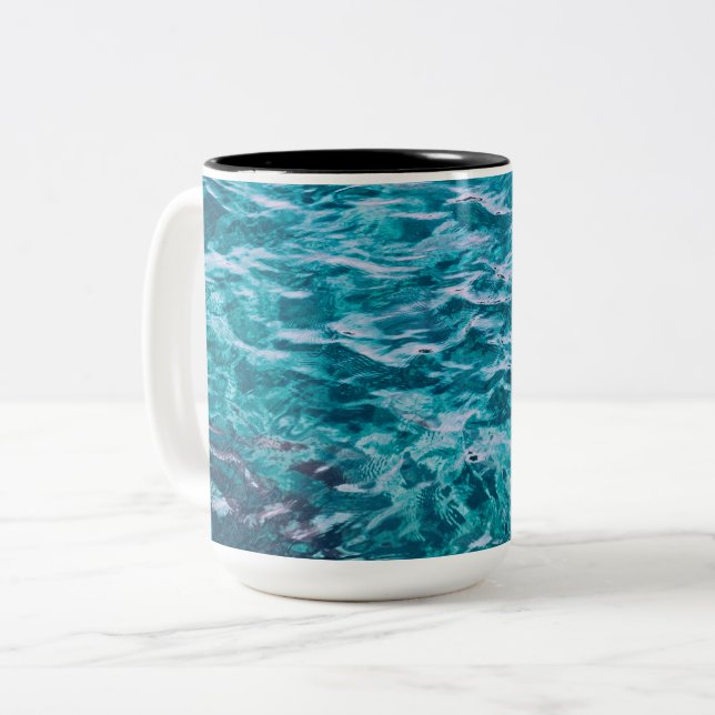 Two-Tone Mug, 15 oz Coffee Mug (Front Left)