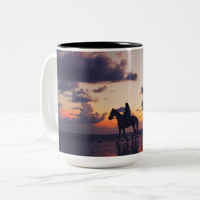 Two-Tone Mug, 15 oz Coffee Mug (Front Left)